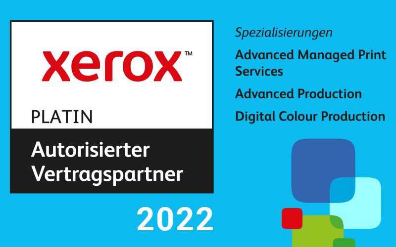 Auch in diesem Jahr haben wir die begehrte Auszeichnung „Platin Partner 2022“ von Xerox zugesprochen bekommen. Eine großartige Anerkennung, denn Xerox stellt höchste Anforderungen für den Nachweis von professionellem Technologie- und Service-Know-How unserer Mitarbeiter ...