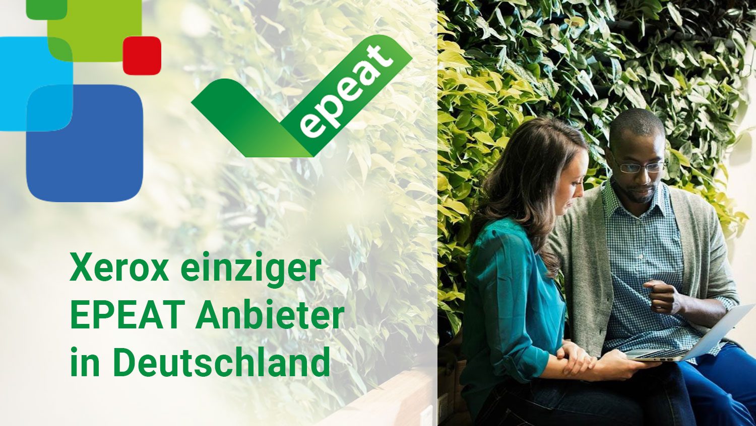 Mit der Entscheidung für EPEAT-zertifizierte Gerät können Unternehmen einen klaren und nachweisbaren Beitrag zum Umweltschutz leisten. Xerox ist der einzige Druckerhersteller, dessen Systeme in Deutschland nach dem Umweltlabel EPEAT zertifiziert sind.